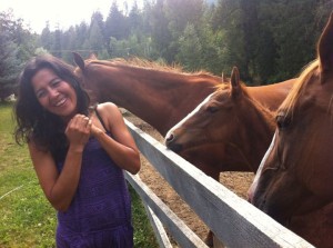 Melissa and horses